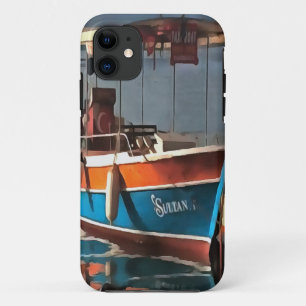 Sultan Taxi Boat Marmaris Nautical Art Case-Mate iPhone Case