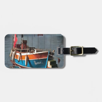 Sultan Taxi Boat Marmaris Nautical Art  Luggage Tag