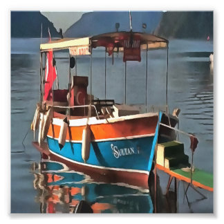 Sultan Taxi Boat Marmaris Nautical Art Photo Print