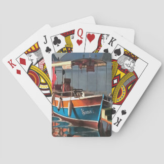 Sultan Taxi Boat Marmaris Nautical Art Playing Cards