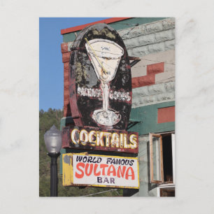 Sultana Bar on Route 66 Postcard