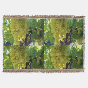 Sultana Grapes On A Grape Vine, Throw Blanket