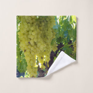 Sultana Grapes On A Grape Vine, Wash Cloth