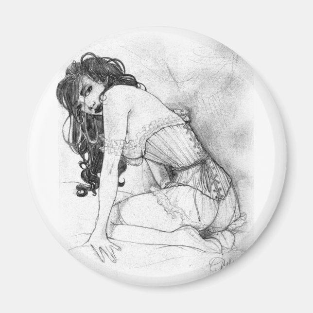 Sultry Corset Magnet (Front)