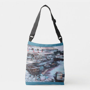 Sultry Prelude to Dussk, Jaffe, Israel Crossbody Bag