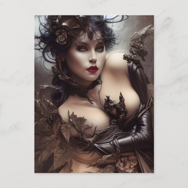 Sultry Woman Postcard (Front)