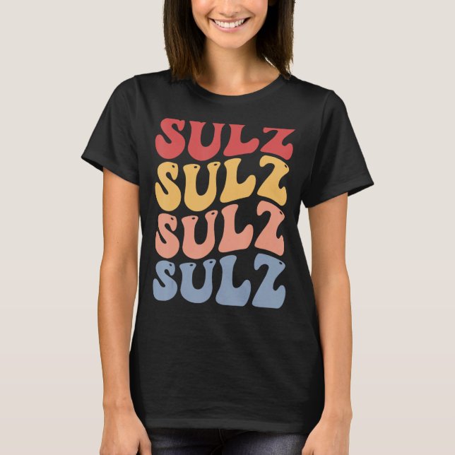 Sulz City Groovy Retro T-Shirt (Front)