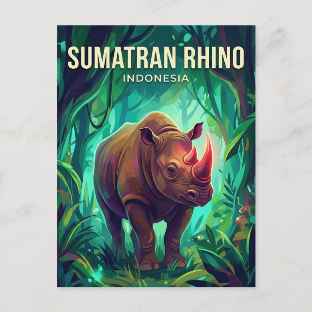 Sumatra Indonesia Postcard (Front)