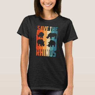 Sumatra Rhino Save The Rhinos Rhinoceros Animal Lo T-Shirt