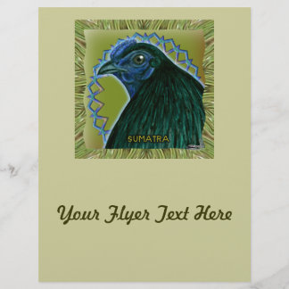 Sumatra Rooster Framed Flyer