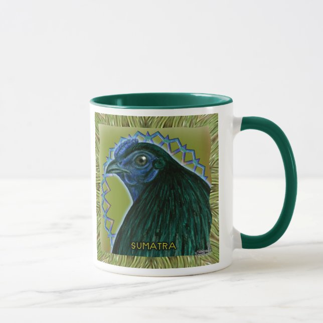Sumatra Rooster Framed Mug (Right)