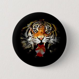 Sumatran Tiger 6 Cm Round Badge
