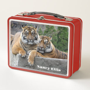 Sumatran Tiger Skin Metal Lunch Box