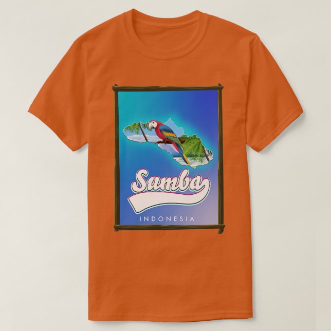 Sumba Indonesia map T-Shirt (Design Front)