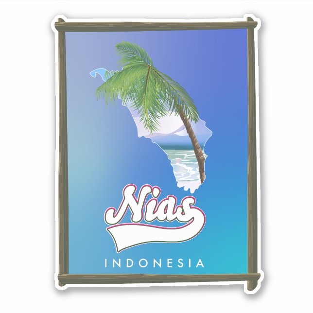 Sumba Island Indonesia travel map (Front)