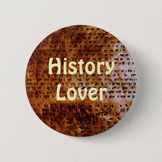 SUMERIAN CUNEIFORM WRITING Gift Series 6 Cm Round Badge (Front)