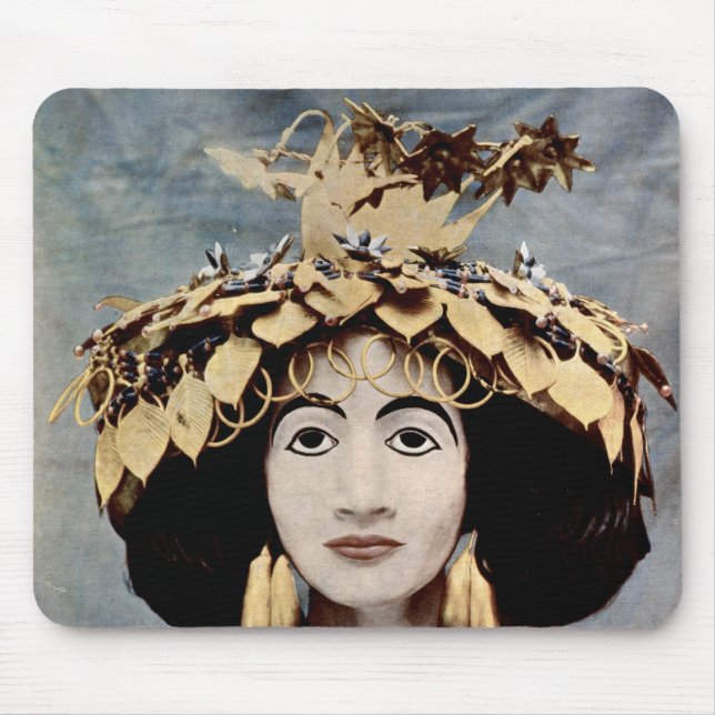 Sumerian headdress worn by Queen Shub-ad Mouse Pad (Front)