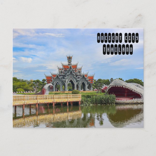 Sumeru Mountain in Ancient City Holiday Postcard (Front)