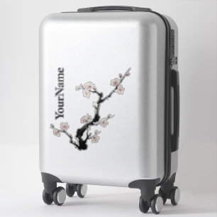 Sumi-E Ink Cherry Blossom Custom Vinyl Sticker