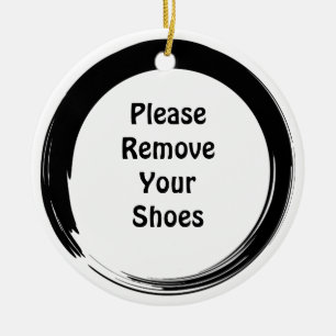 Sumi Open Circle Door Hanger Ceramic Tree Decoration