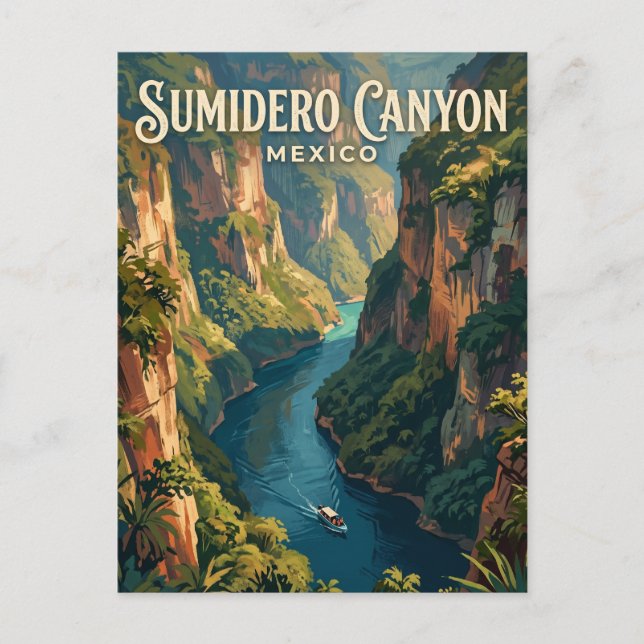 Sumidero Canyon National Park Mexico Postcard (Front)