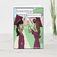 Summa Cum Latte Punny Graduation Card