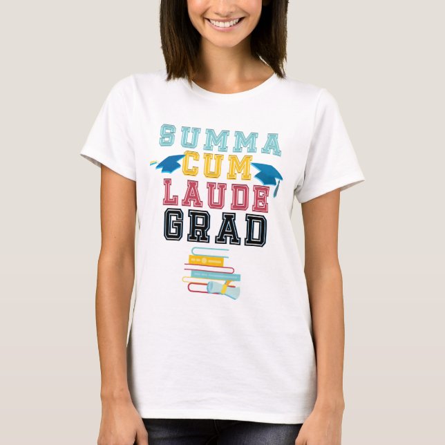Summa Cum Laude College Graduation T-Shirt Honours (Front)