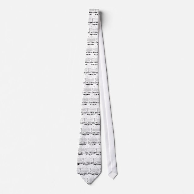 Summarising Statistics (Bell Curve Distribution) Tie (Front)