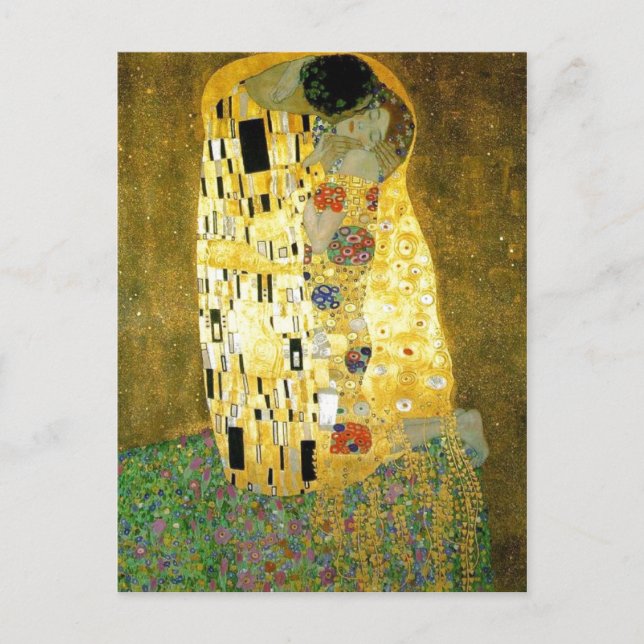 Summary Description Gustav Klimt's painting www.ya Postcard (Front)