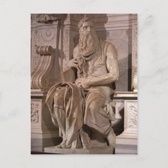 Summary Description Michelangelo Buonarroti : Mose Postcard (Front)