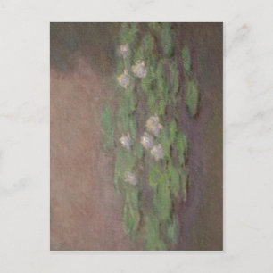 Summary Monet, closeup of Water lily pond, one of Postcard