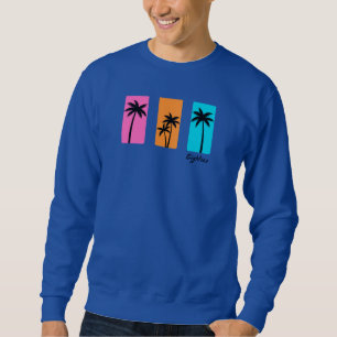 Summer 1980s Palm Tree Vintage Vibes Sweatshirt