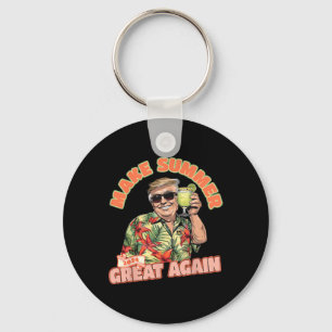 Summer 2024 Great Again Donald Trump Vacation Hawa Key Ring