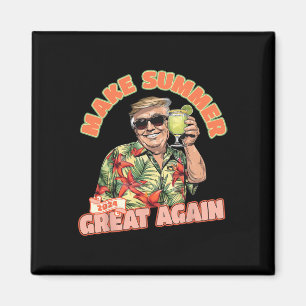 Summer 2024 Great Again Donald Trump Vacation Hawa Magnet