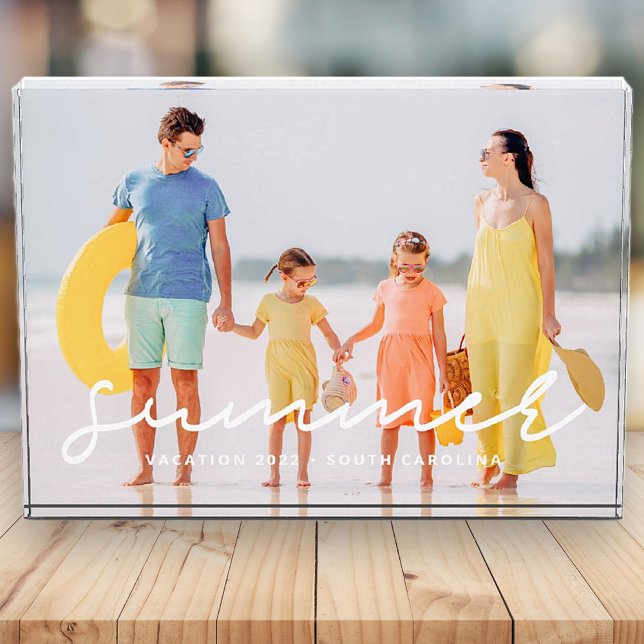Summer 20XX Family Vacation Modern Simple Photo Block (Creator Uploaded)
