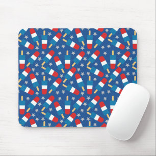 Summer 4th of July Patriotic Popsicles Mouse Pad