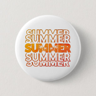Summer 6 Cm Round Badge