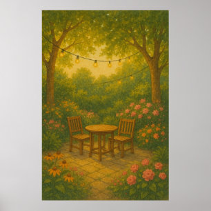 Summer 9, Backyard Light, Seasonal Print