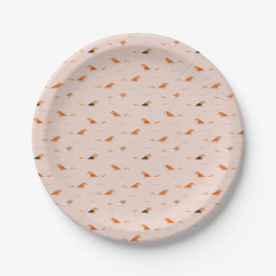 Summer Abstract Swimming Lanes Pool Paper Plate