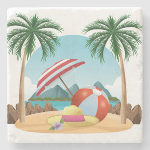 Summer Accessories Stone Coaster