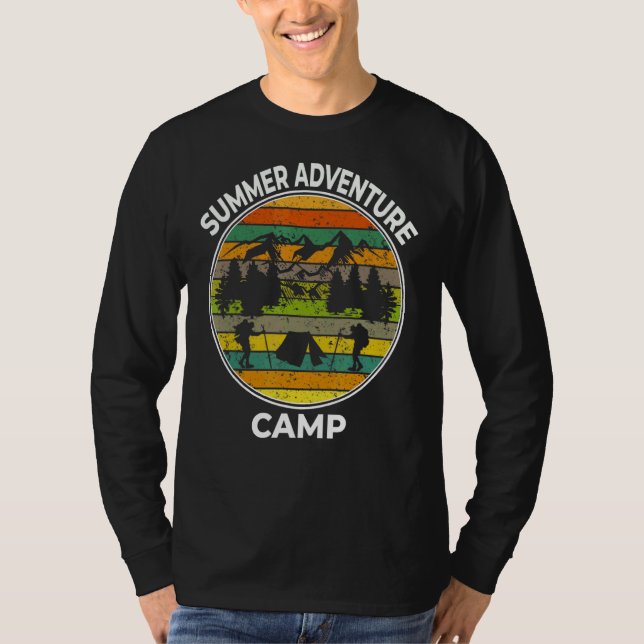 Summer Adventure Awaits Camper T-Shirt (Front)