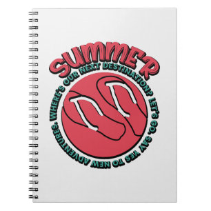 Summer Adventure Flip-Flops & Travel-Inspired Notebook