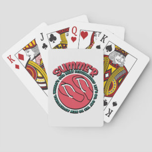 Summer Adventure Flip-Flops & Travel-Inspired Playing Cards