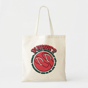 Summer Adventure Flip-Flops & Travel-Inspired Tote Bag