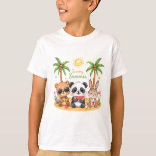 Summer Adventure Kids Collection Cute Jungle Ani T-Shirt