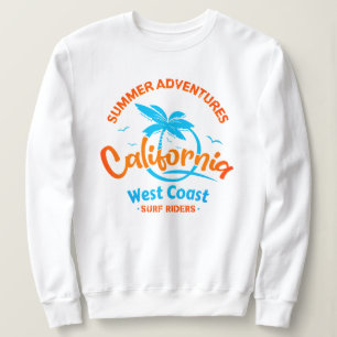 Summer adventures California West Coast Surf Rider Sweatshirt