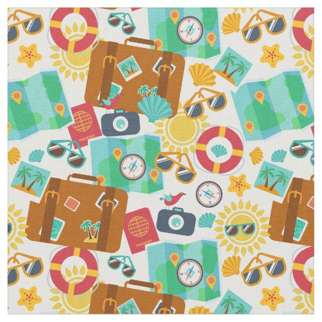 Summer Adventures Fabric (Close Up)