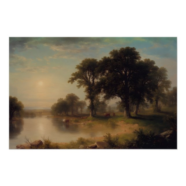 Summer Afternoon (1865) - Asher Brown Durand  Poster (Front)