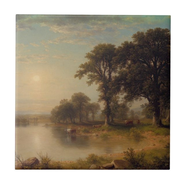 Summer Afternoon (1865) - Ceramic Tile (Front)