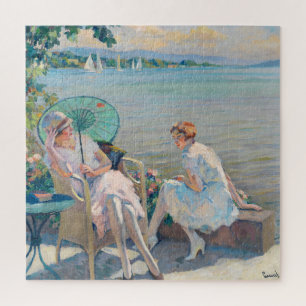 Summer Afternoon at the Lake   Edward Cucuel Jigsaw Puzzle